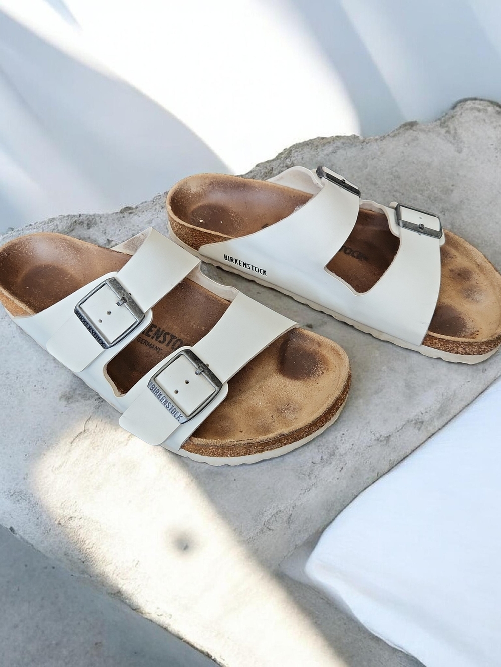 Birkenstock Arizona Birko-Flor Men's Sandal In White